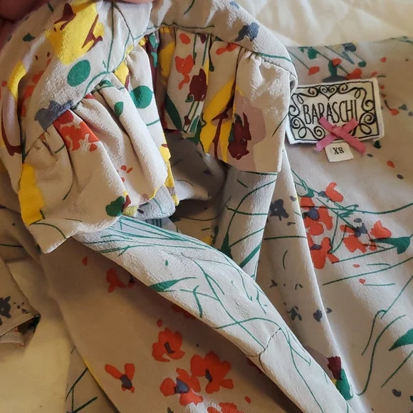 100% Silk Baraschi Floral Dress - Picture 11 of 11